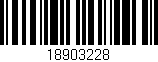 Código de barras (EAN, GTIN, SKU, ISBN): '18903228'
