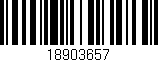 Código de barras (EAN, GTIN, SKU, ISBN): '18903657'