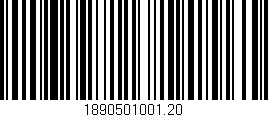 Código de barras (EAN, GTIN, SKU, ISBN): '1890501001.20'