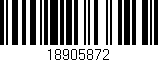 Código de barras (EAN, GTIN, SKU, ISBN): '18905872'