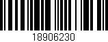 Código de barras (EAN, GTIN, SKU, ISBN): '18906230'