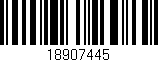 Código de barras (EAN, GTIN, SKU, ISBN): '18907445'