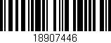 Código de barras (EAN, GTIN, SKU, ISBN): '18907446'