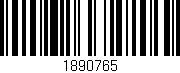 Código de barras (EAN, GTIN, SKU, ISBN): '1890765'