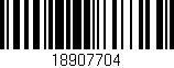 Código de barras (EAN, GTIN, SKU, ISBN): '18907704'