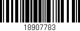 Código de barras (EAN, GTIN, SKU, ISBN): '18907783'