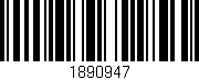 Código de barras (EAN, GTIN, SKU, ISBN): '1890947'