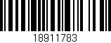 Código de barras (EAN, GTIN, SKU, ISBN): '18911783'