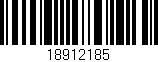 Código de barras (EAN, GTIN, SKU, ISBN): '18912185'