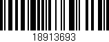 Código de barras (EAN, GTIN, SKU, ISBN): '18913693'
