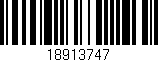 Código de barras (EAN, GTIN, SKU, ISBN): '18913747'