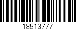 Código de barras (EAN, GTIN, SKU, ISBN): '18913777'