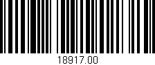 Código de barras (EAN, GTIN, SKU, ISBN): '18917.00'