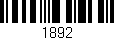 Código de barras (EAN, GTIN, SKU, ISBN): '1892'