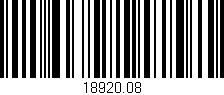 Código de barras (EAN, GTIN, SKU, ISBN): '18920.08'