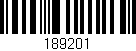 Código de barras (EAN, GTIN, SKU, ISBN): '189201'