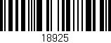 Código de barras (EAN, GTIN, SKU, ISBN): '18925'