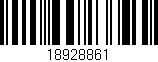 Código de barras (EAN, GTIN, SKU, ISBN): '18928861'