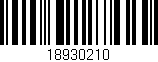 Código de barras (EAN, GTIN, SKU, ISBN): '18930210'