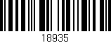 Código de barras (EAN, GTIN, SKU, ISBN): '18935'