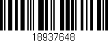 Código de barras (EAN, GTIN, SKU, ISBN): '18937648'