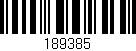 Código de barras (EAN, GTIN, SKU, ISBN): '189385'