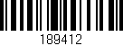 Código de barras (EAN, GTIN, SKU, ISBN): '189412'