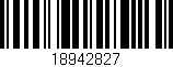 Código de barras (EAN, GTIN, SKU, ISBN): '18942827'
