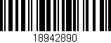 Código de barras (EAN, GTIN, SKU, ISBN): '18942890'