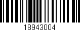 Código de barras (EAN, GTIN, SKU, ISBN): '18943004'