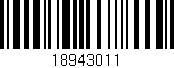 Código de barras (EAN, GTIN, SKU, ISBN): '18943011'
