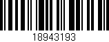 Código de barras (EAN, GTIN, SKU, ISBN): '18943193'