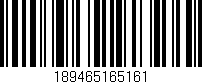 Código de barras (EAN, GTIN, SKU, ISBN): '189465165161'