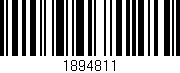 Código de barras (EAN, GTIN, SKU, ISBN): '1894811'