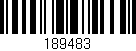Código de barras (EAN, GTIN, SKU, ISBN): '189483'