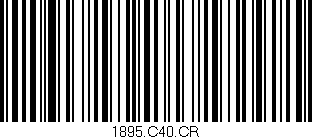 Código de barras (EAN, GTIN, SKU, ISBN): '1895.C40.CR'