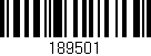 Código de barras (EAN, GTIN, SKU, ISBN): '189501'