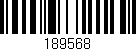 Código de barras (EAN, GTIN, SKU, ISBN): '189568'