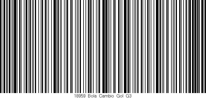 Código de barras (EAN, GTIN, SKU, ISBN): '18959_Bola_Cambio_Gol_G3'