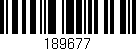 Código de barras (EAN, GTIN, SKU, ISBN): '189677'