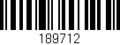 Código de barras (EAN, GTIN, SKU, ISBN): '189712'