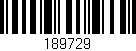 Código de barras (EAN, GTIN, SKU, ISBN): '189729'