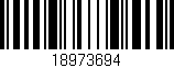 Código de barras (EAN, GTIN, SKU, ISBN): '18973694'