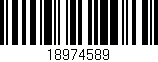 Código de barras (EAN, GTIN, SKU, ISBN): '18974589'