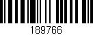 Código de barras (EAN, GTIN, SKU, ISBN): '189766'