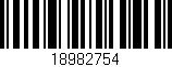 Código de barras (EAN, GTIN, SKU, ISBN): '18982754'