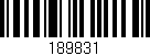 Código de barras (EAN, GTIN, SKU, ISBN): '189831'