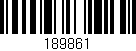 Código de barras (EAN, GTIN, SKU, ISBN): '189861'