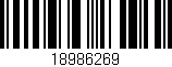 Código de barras (EAN, GTIN, SKU, ISBN): '18986269'