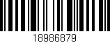 Código de barras (EAN, GTIN, SKU, ISBN): '18986879'